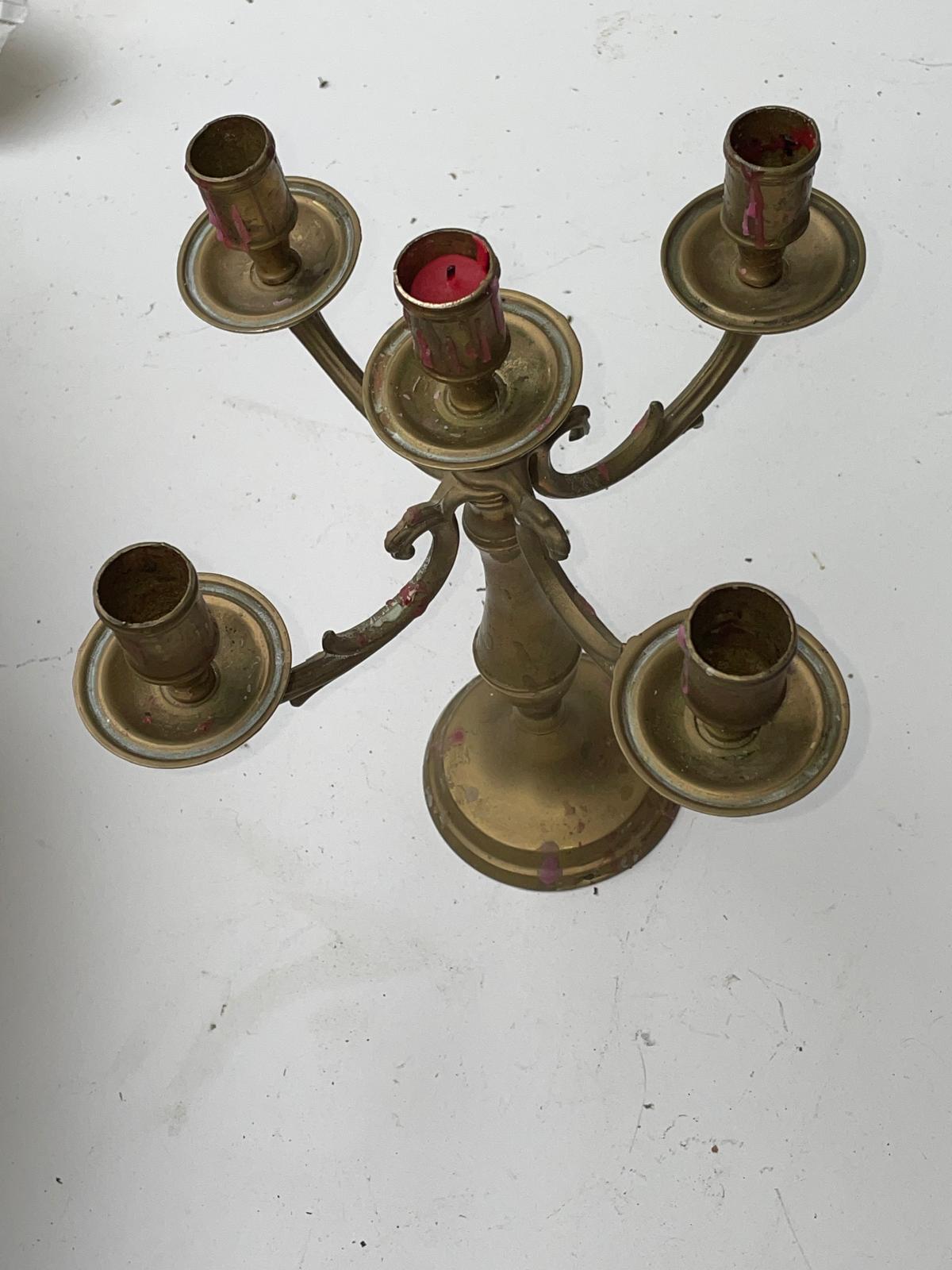 2 Bougeoires à 4 branches pliables